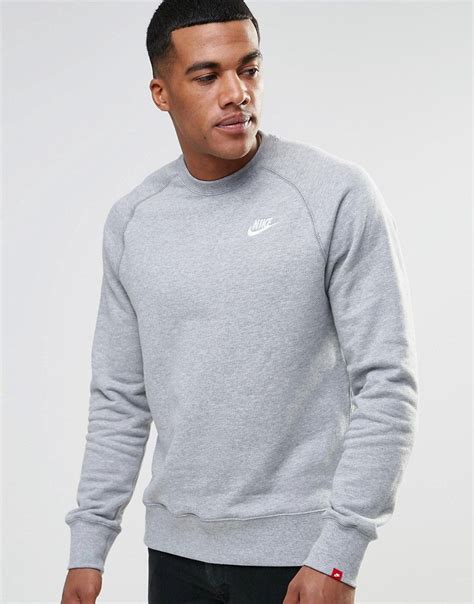 nike herren sweatjacke aw77|Nike Air Crewneck AW77 Grey Sweatshirt .